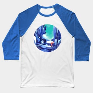 Cactus BlueTeal_RoundVersion Baseball T-Shirt